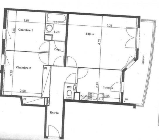 Appartement 3 pièces - 44000 Nantes