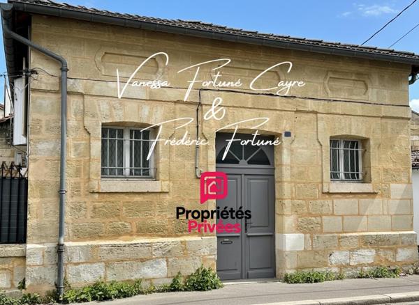 NOUVEAUTÉ  MAISON : Échoppe Libournaise de 80 m²
