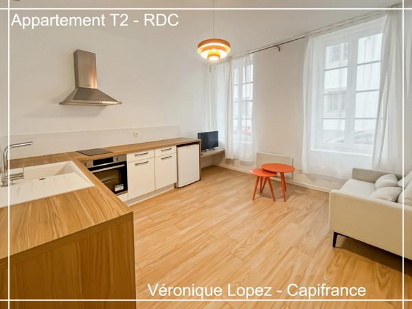 Exclusivité : Agen hyper centre, bel immeuble de caractère en pierre entièrement rénové avec 4 appartements, garage et jardin