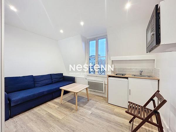 A vendre - Paris 17 : studio de 13,55m², refait à neuf, DPE E, ascenseur - idéal investisseur !