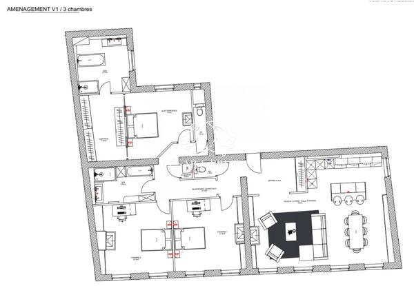 LYON 2 Ainay / Carnot – Appartement de 165m2 à rénover