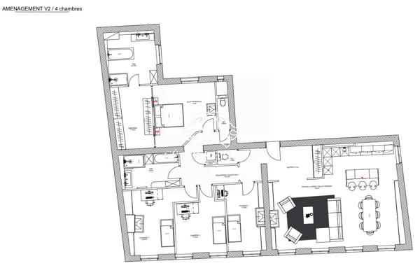 LYON 2 Ainay / Carnot – Appartement de 165m2 à rénover