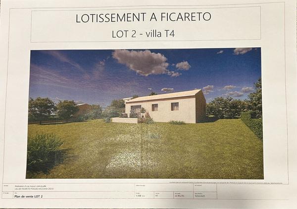 A VENDRE Poggio Mezzana Maison neuve t4+ terrain  856m²