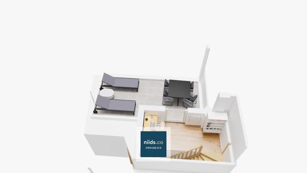 APPARTEMENT T2 EN DUPLEX AVEC TERRASSE ET ROOFTOP - LA ROCHELLE