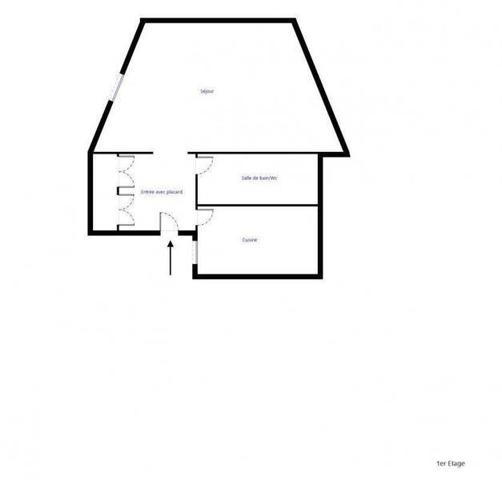 Appartement 1 pièce - 44000 Nantes -  Centre ville