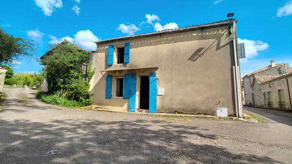 Maison en pierre de 89 m2 à rénover avec 2 chambre et garage à moins de 5 km de Nérac