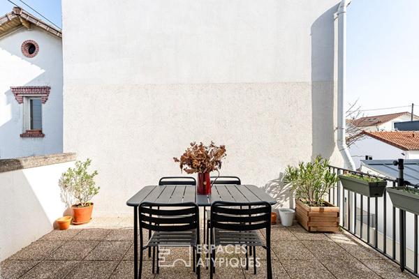 Duplex contemporain avec terrasse entre le centre-ville et la gare de Rueil-Malmaison