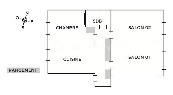 Appartement de 60 m²