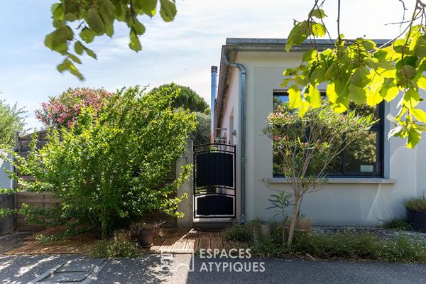 Loft atypique avec jardin paysager, atelier d’artiste de plain-pied accessible PMR