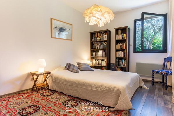 Loft atypique avec jardin paysager, atelier d’artiste de plain-pied accessible PMR