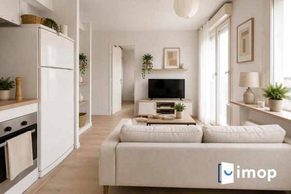 3 pièces avec balcon et parking