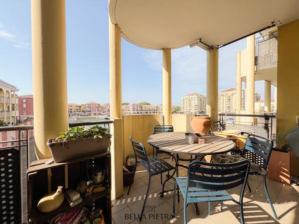 À louer - T3 avec grande terrasse et vue imprenable sur Port Ariane - Lattes