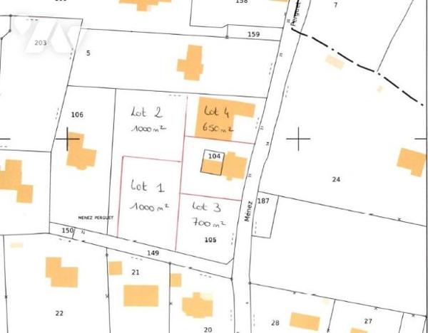 Terrain 1000m² Fouesnant 