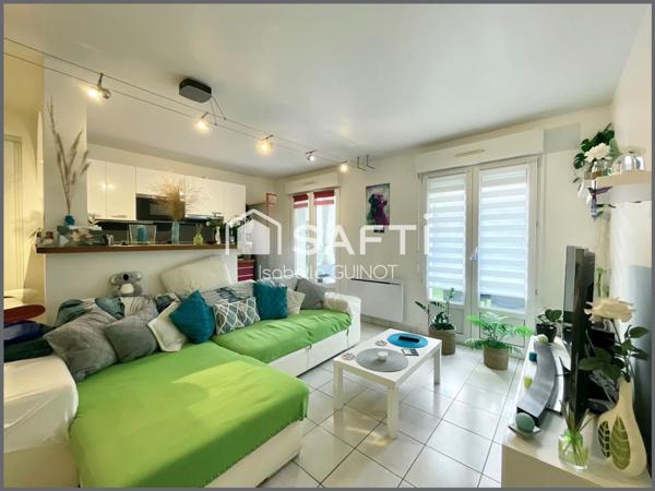 Appartement 3 pièces 57 m² avec jardin, parking et cave