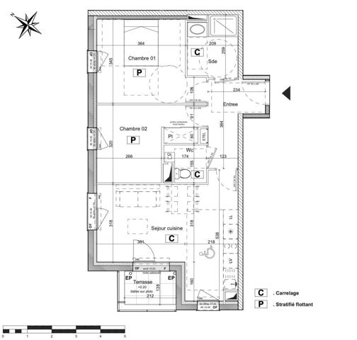 Vente Appartement 3 pièces 60 m2 à Saint-Herblain