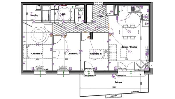Appartement à vendre 4 pièces 79 m² Claix