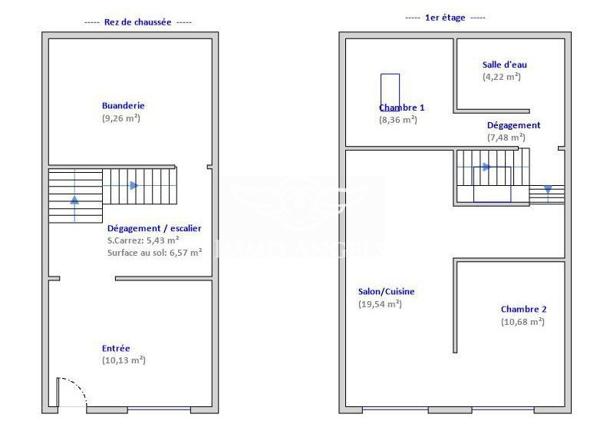 Maison de village T3 75m² entièrement rénovée