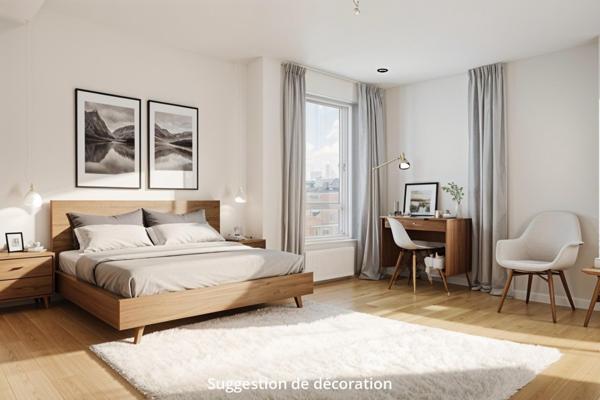Appartement 57m² lumineux avec balcon vue dégagée