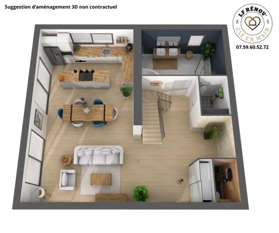 Châtillon-sur-Chalaronne (01400) Maison à personnaliser éligible au Prêt à Taux Zéro - 120 m² sur 1 019 m² de terrain Châtillon-sur-Chalaronne