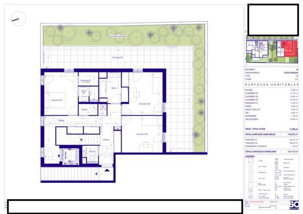 Duplex T5 à vendre  LYON3 (69003)