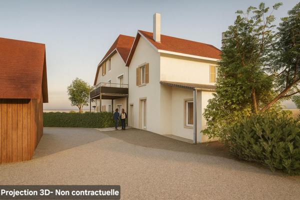 Maison mitoyenne à rénover  4 pièces 78 m2 + chalet 42 m2 avec 482 m2 de terrain.