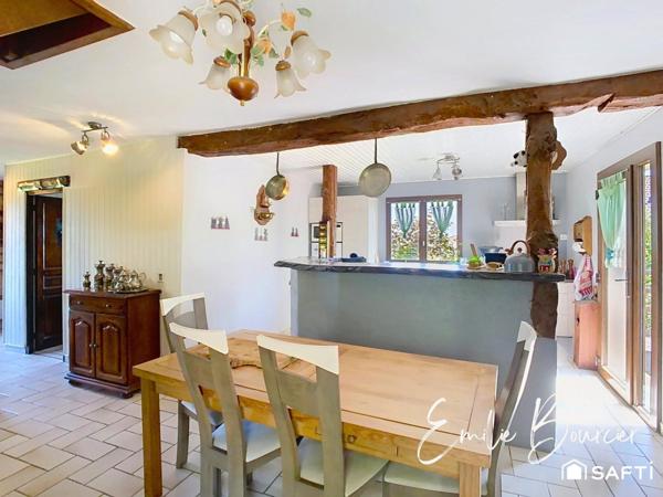 Maison de 98m², beau jardin et sous-sol complet