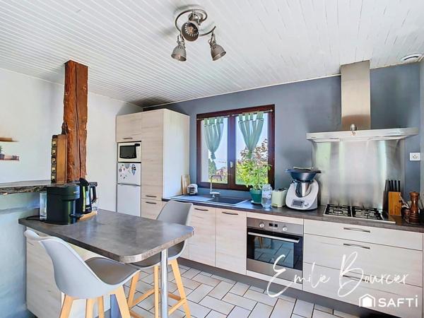 Maison de 98m², beau jardin et sous-sol complet