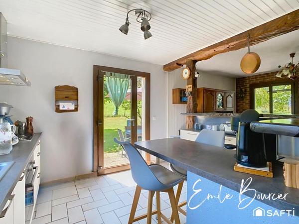 Maison de 98m², beau jardin et sous-sol complet