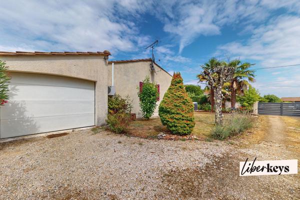 Exclusivité Liberkeys – Maison de plain-pied 93 m² avec véranda et piscine récentes – Saint-Sulpice-de-Cognac 