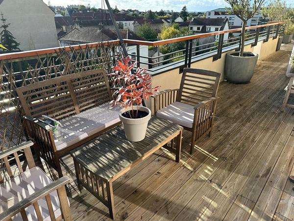 Appartement 3 pièces de 70.44m² en toit terrasse en bord de seine à Mantes La Jolie,
