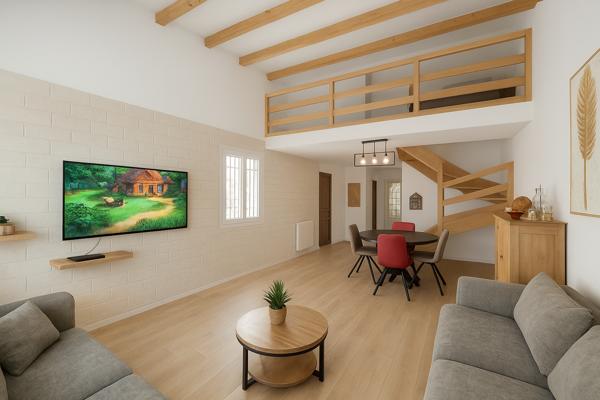  Idéale famille – Maison 3 chambres, bureau, garage, jardin 