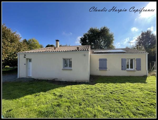 Maison à vendre 5 pièces SAINT PARDOUX SOUTIERS (79) Plain - pied d'environ 110 m² hab : 3 ch - terrain de 1493 m² - garage