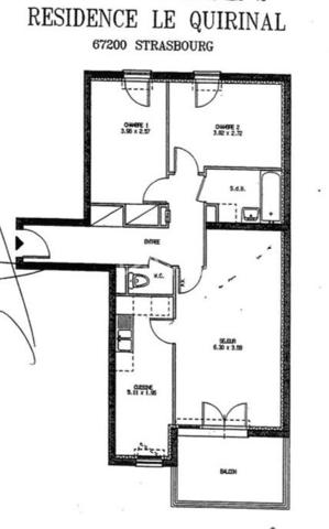 Appartement 3 pièces à vendre à Strasbourg
