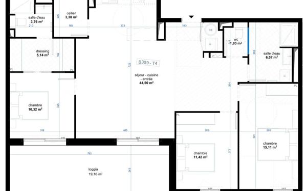 Appartement à vendre    4 pièces • 98,27 m2 Narbonne