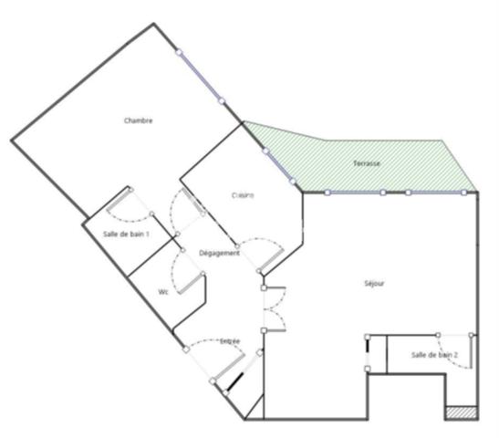 Appartement à vendre de 3 pièces de 71.76 m²
