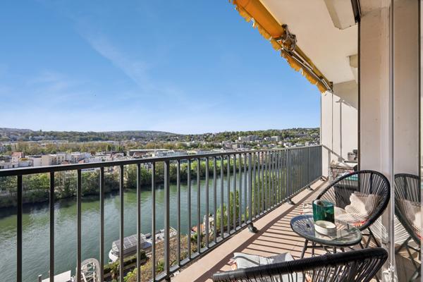 Boulogne-Billancourt (92100) T3 lumineux avec grand balcon et vue dégagée Seine