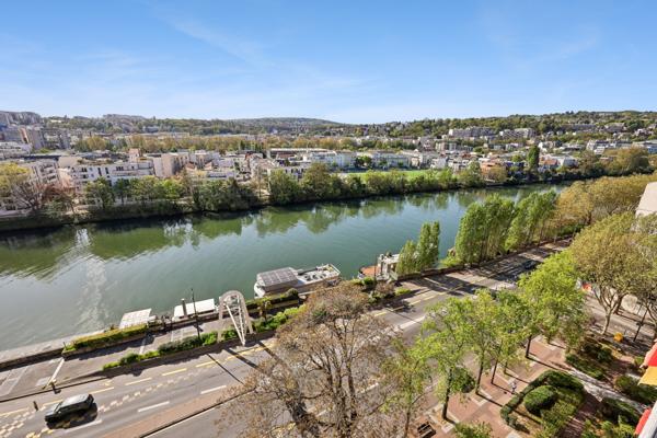 Boulogne-Billancourt (92100) T3 lumineux avec grand balcon et vue dégagée Seine