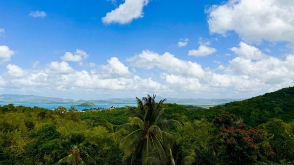 Vue incroyable sur les hauteurs de l'Anse à L'ane