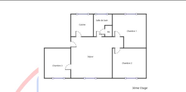 Appartement à vendre 4 pièces 60 m² Ferrière-la-Grande