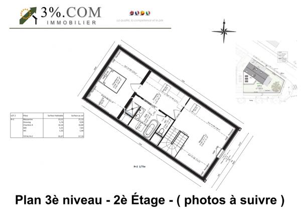 MAISON 2023 Triplex 190 m² de 7 Pièces - FRAIS NOTAIRE RÉDUIT Nantes (44100)