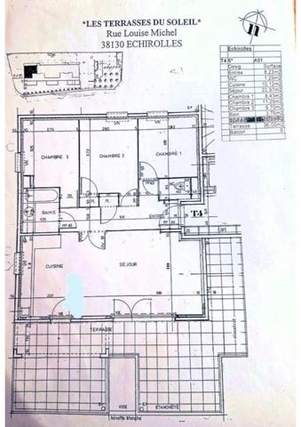 Belle appartement entièrement rénové de 74 m² avec terrasse de 30m²