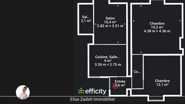 Appartement
         3 pièces
        - 58 m² Exclusivité 89 000 € *