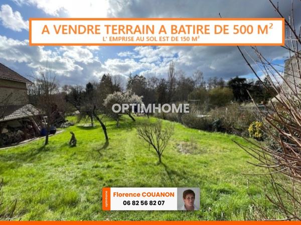 Vallée de Chevreuse. Terrain à bâtir de 500,00 m² non viabilisé avec une emprise au sol de 150 m² à SAINT CYR SOUS DOURDAN (91)