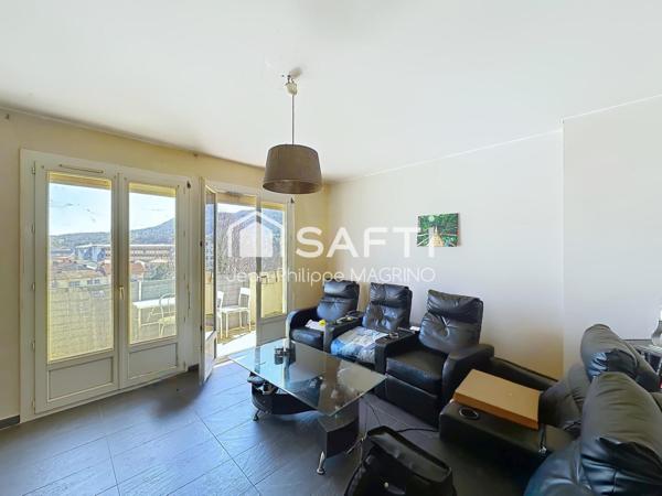 Appartement T3 65 m²  – balcon – garage – lumineux – calme