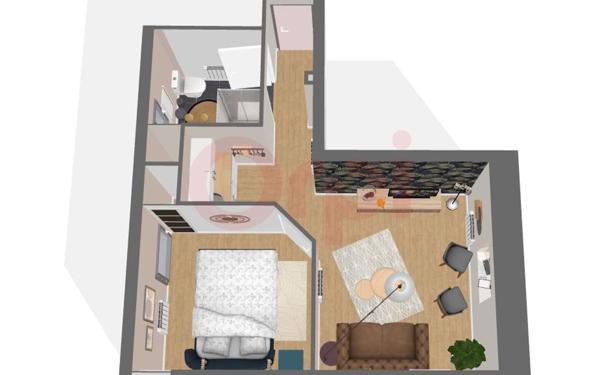 Appartement à vendre    2 pièces • 27 m2 Saclay