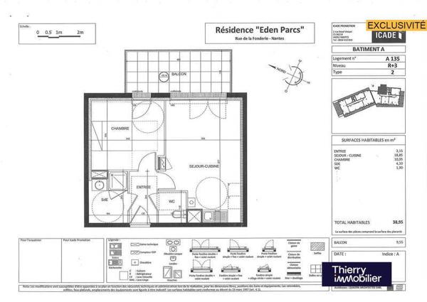 Appartement 2 pièces - 44200 Nantes