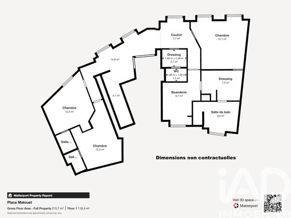 Appartement à vendre 7 pièces 167 m² Riom