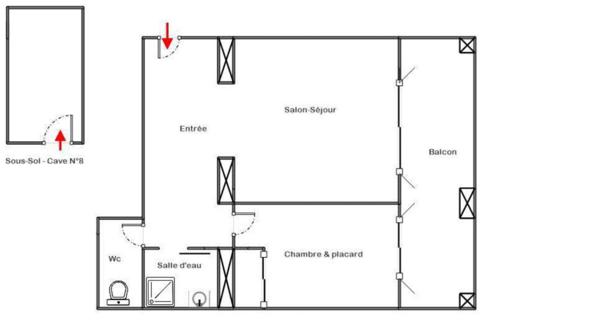 MARSEILLE ( 13002) - VIEUX PORT/HOTEL DE VILLE - Exclusivité - TYPE 2 + BALCON