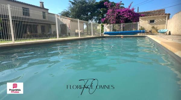 TREBES - Maison familiale - 5 chambres -196 m² avec piscine, grand garage et terrain arboré