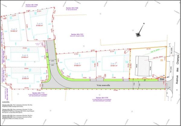 Terrain Constructible Andernos-les-Bains 451 m²